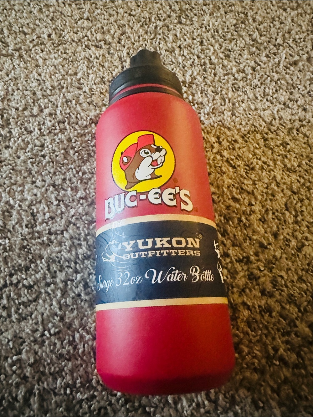 Buc-ee's Red drinking jug Yukon Outfitters